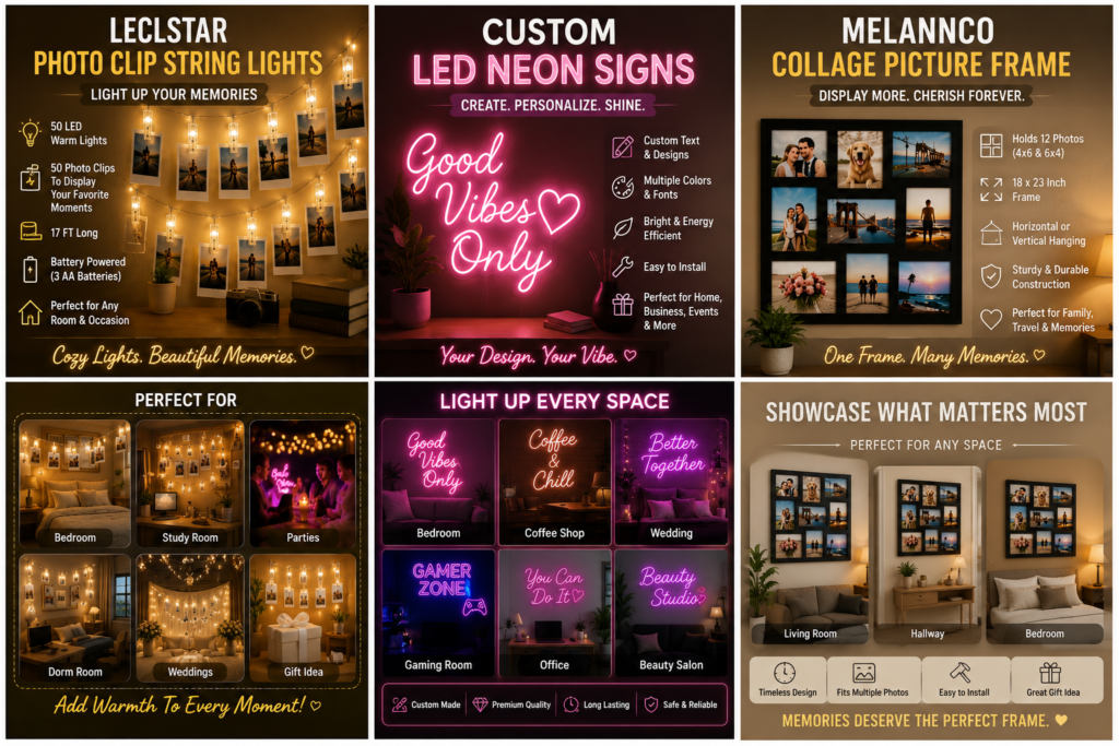 room decor ideas with collage picture frame